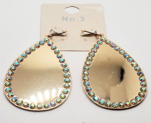 Gold Mirror Sparkle Earrings 