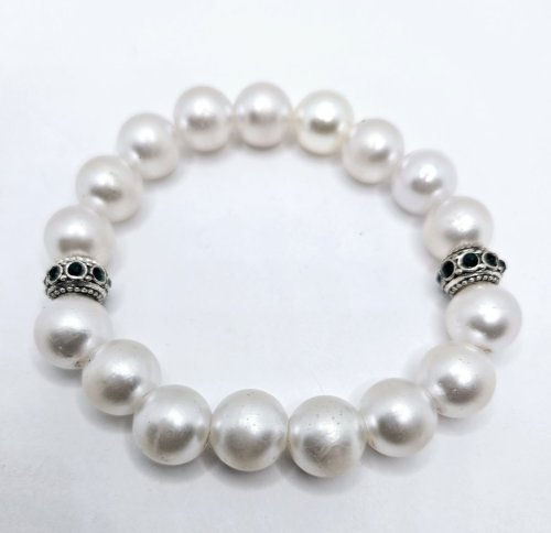 Emerald and Pearl Bracelet 