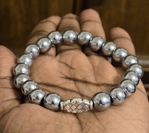 Silver Hematite Bracelet 