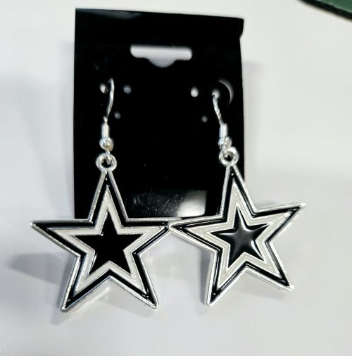 Dallas Cowboy Star Earrings 